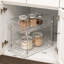 Ensemble de trois tablettes de rangement transparentes à trois couches, boîte de rangement en plastique pour comptoir d'évier de cuisine et de salle de bain