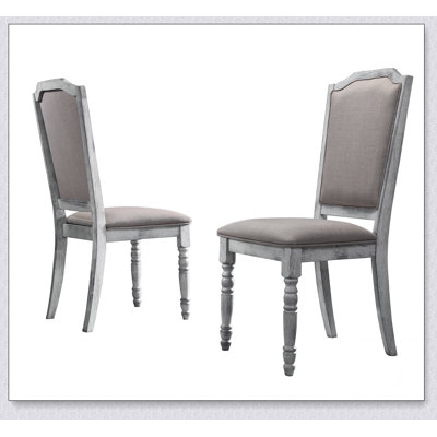 Chaise de salle à manger à piédestal en bois récupéré Ferran, ensemble de 2