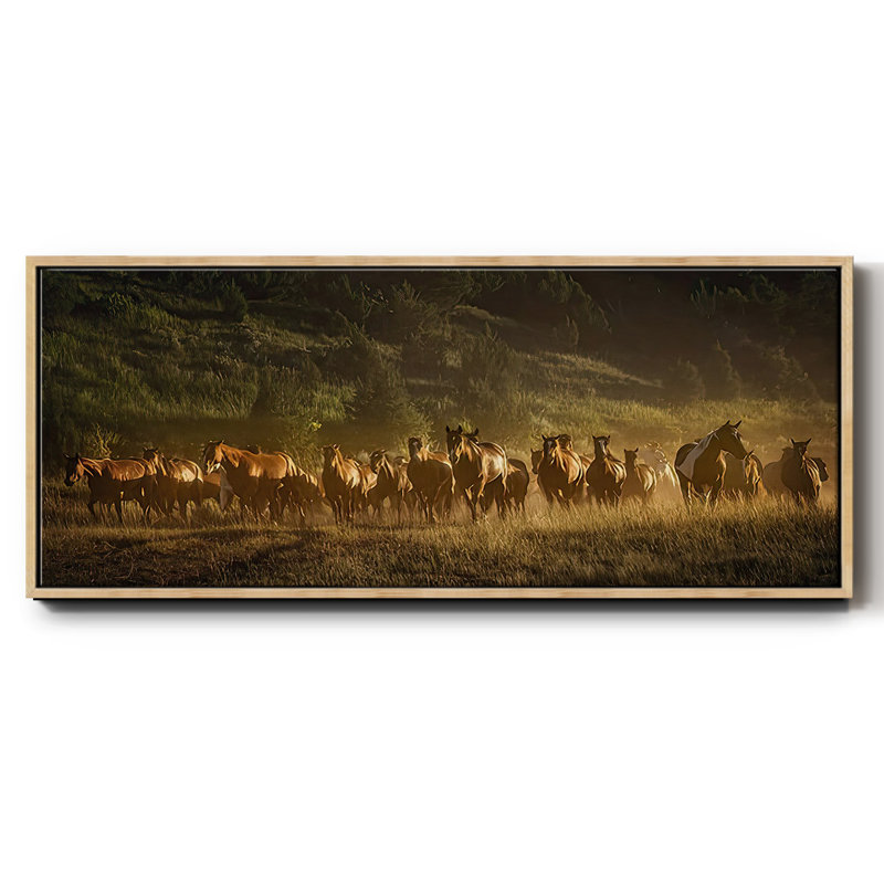 Wild and Free III - Toile encadrée, H 8 po x l 20 po