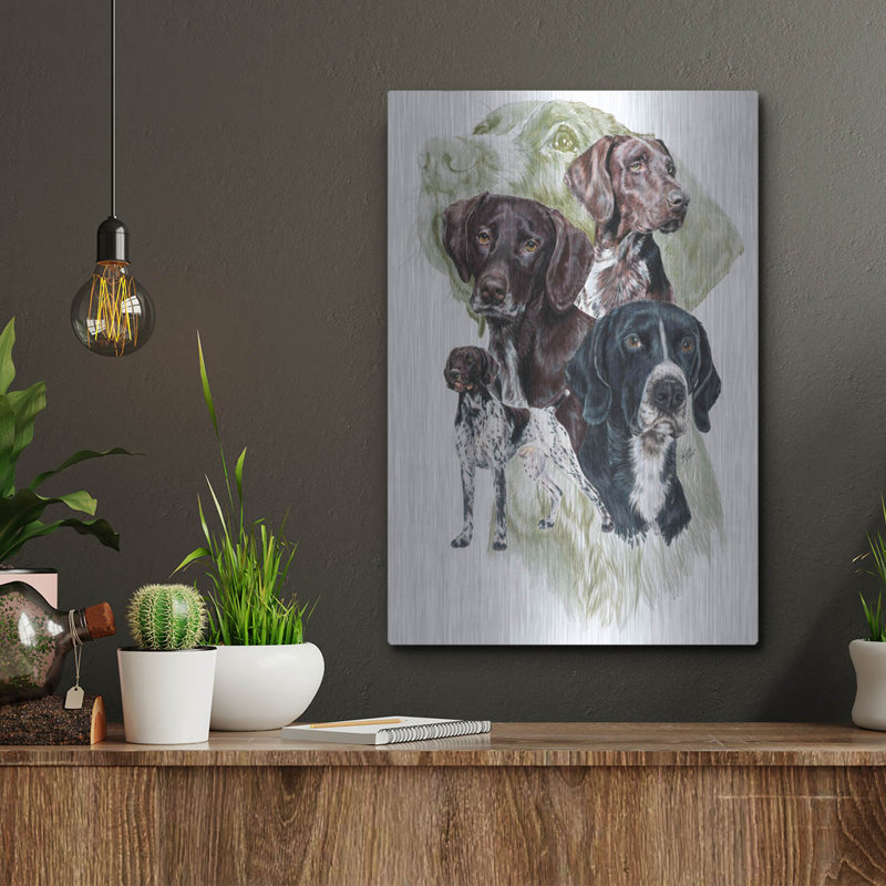 «German Short Haired Pointer» par Barbara Keith, H 16 po x l 12 po