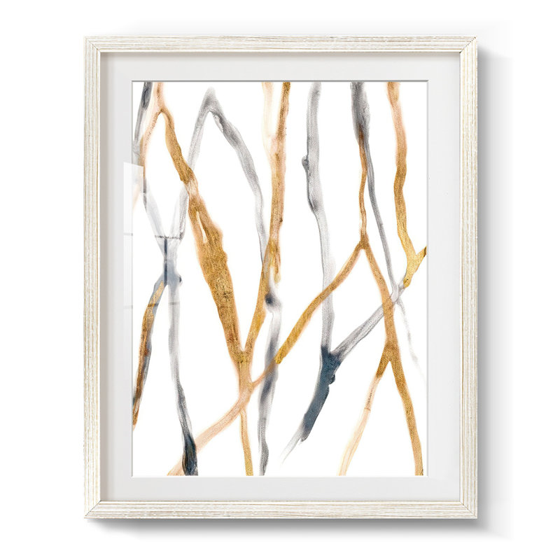 Reproduction encadrée, "Runnel X", H 19,5 po x l 16,5 po, Blanc