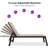 Ebern Designs Larger Patio Lounge Chairs with Side Table and Wheels for All Weather-1581957404