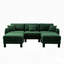 Canapé 3 places avec 2 repose-pieds Boucle-985539176-985539170
