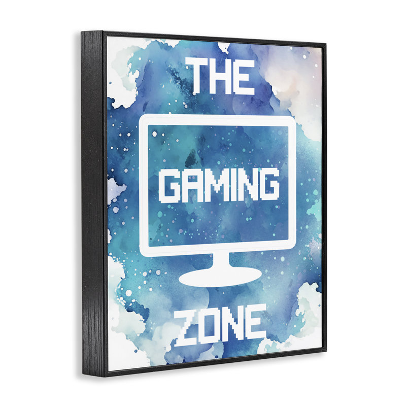 «Gaming Zone Moniter», estampe numérique, conception de Marcus Prime, H 14 po x l 11 po, Noir