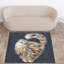 Tapis à poils doux de haute qualité à motif floral complexe pour une touche d'élégance dans le salon et la chambre à coucher-1889378006