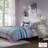 Full/Queen Reversible Quilt Set With Throw Pillows
