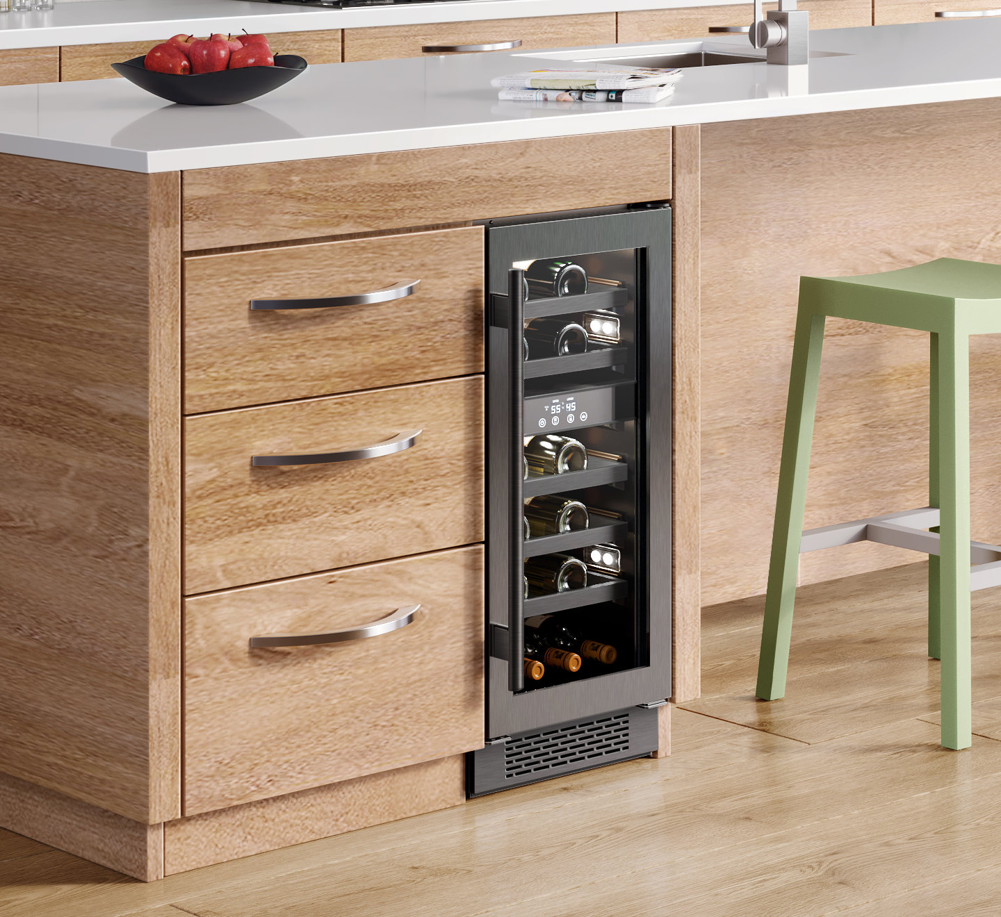 Avallon 14.94'' 23 Bottle Dual Zone Wine Refrigerator & Reviews Wayfair