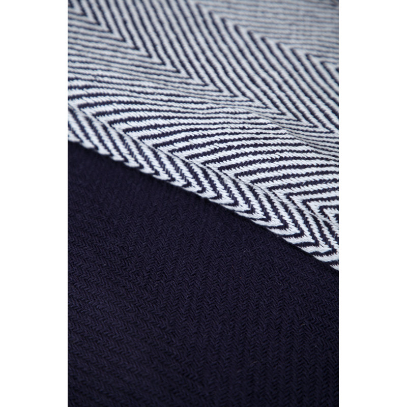 Jeté luxueux 100% coton, Marine