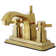 South Beach Double Cross Handle Centerset Bathroom Faucet with Drain Assembly