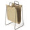 Idaho Burlap & Metal Magazine Basket
