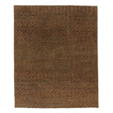 Metronome Wool Southwestern Area Rug in Brown/Red