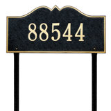 Hillsboro 1-Line Lawn Address Sign