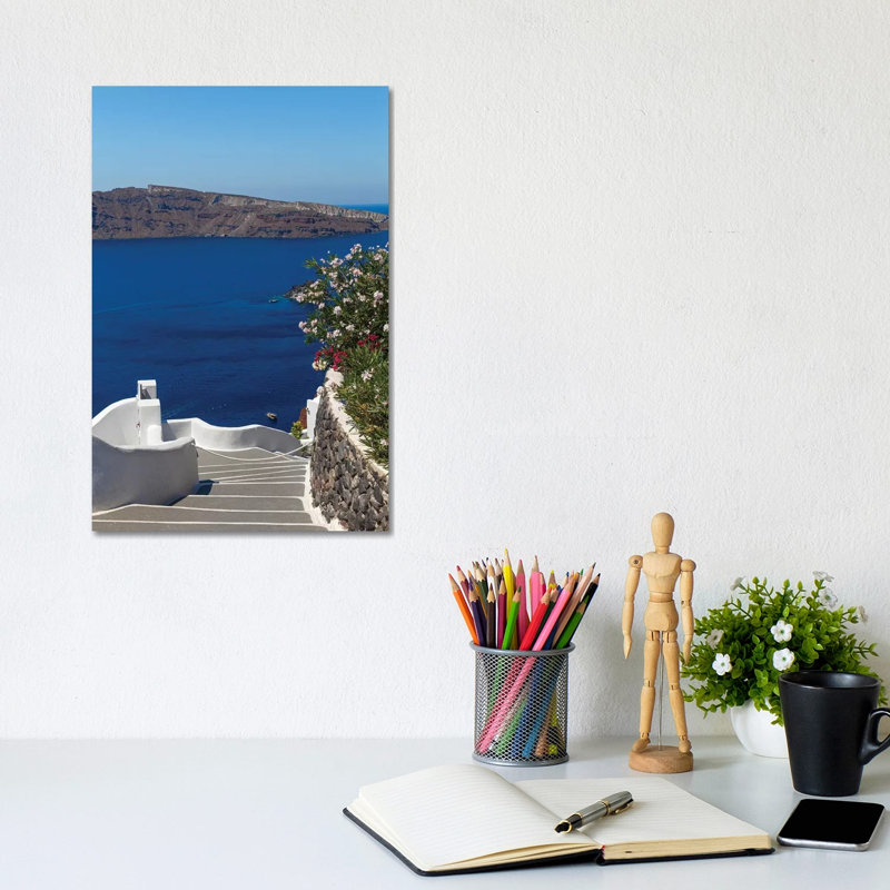 Santorini by Alexandre Venancio - Wrapped Canvas Gallery-Wrapped Canvas Giclée, 20.32 cm H x 30.48 cm W