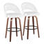 Ensemble de tabourets de bar style Mid-Century avec revêtement en similicuir-682774258