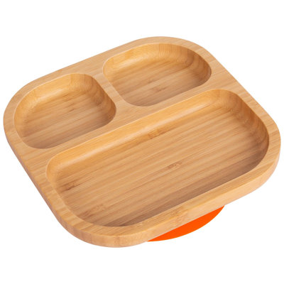 Tiny Dining - Divided Bamboo Suction Plate
