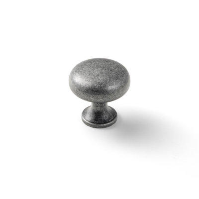 Goo-Ki 1 3/32" (1.18") American Mushroom Knob,Weathered Nickel