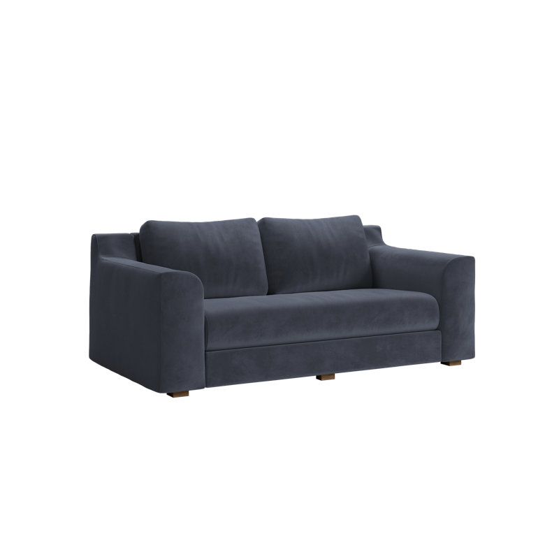 Elevate Loveseat, Ash Recycled Velvet