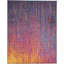 Tapis tissé à la machine abstrait 9 pi x 12 pi fuchsia