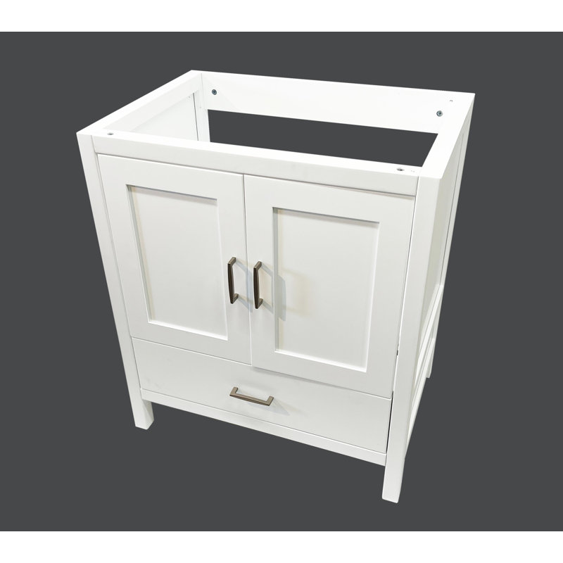 CATALINA 30 " Freestanding Corner Single Bathroom Vanity Base, White