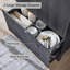  Armoire de rangement 71 po pour salle de bain moderne, arquée, avec 4 tablettes et 2 tiroirs-775019234