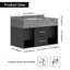 Ensemble de meuble-lavabo mural moderne flottant noir avec pierre frittée encastrable 35 po Chiverton-1958656418-1958656419-1957807516