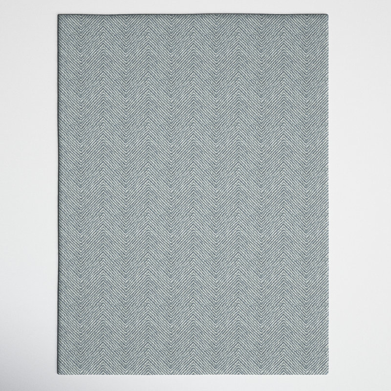 Wheaton Wool Chevron Area Rug, Rectangle 2' x 3'