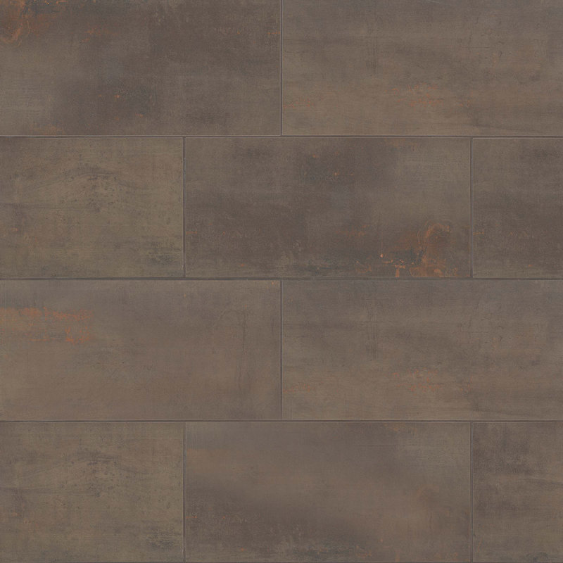 Rebel 12" x 24" Porcelain Wall & Floor Tile, Bronze