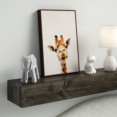 'Curious Giraffe' Framed Art
