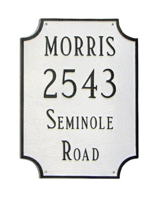 Waterford 4-Line Lawn Address Sign