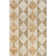 Tapis intérieur / extérieur en polyester géométrique ivoire Lakhwinder