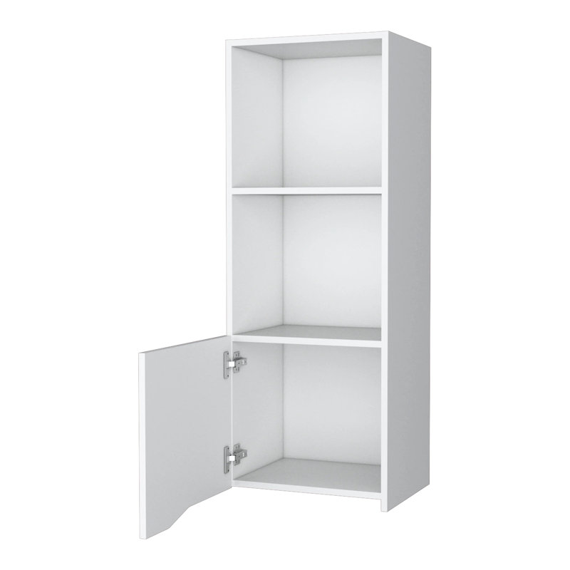 Élégante armoire murale blanche pour accessoires de chambre à coucher - Option de rangement fonctionnelle moderne avec tiroirs pour plus de fonctionnalité