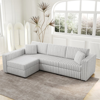 Moderne 4 po gris - sièges confortables avec option de rangement en forme de L de 106,3 po et fonctionnels. Matériaux de qualité. Conception modulaire pour des environnements polyvalents. Revêtement doux. Revêtement idéal