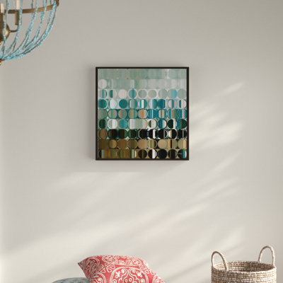 « cercles et carrés #38 », reproduction d’impression sur toile encadrée