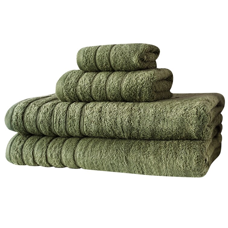 Shantae 4 Piece Turkish Cotton Towel Set Charlton Home Color: Green