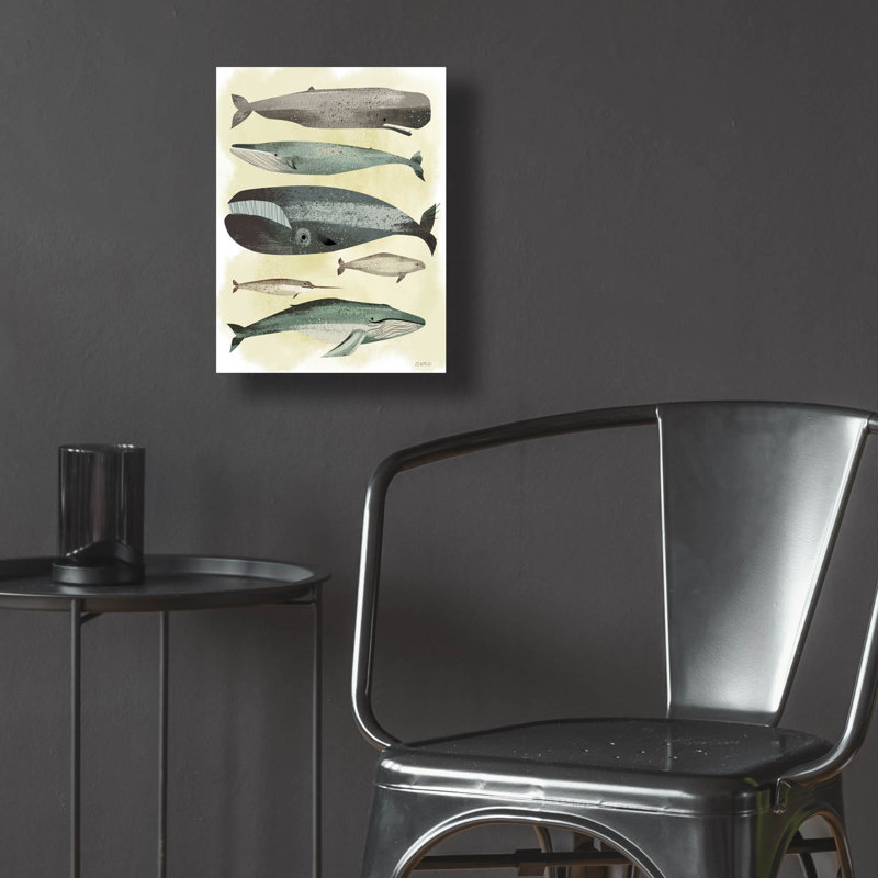 «Whales» par Pete Oswald, H 16 po x l 12 po x P 0,13 po
