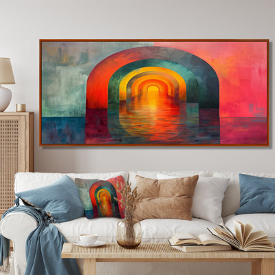 Grotte rose rose verte - Tunnels, art mural