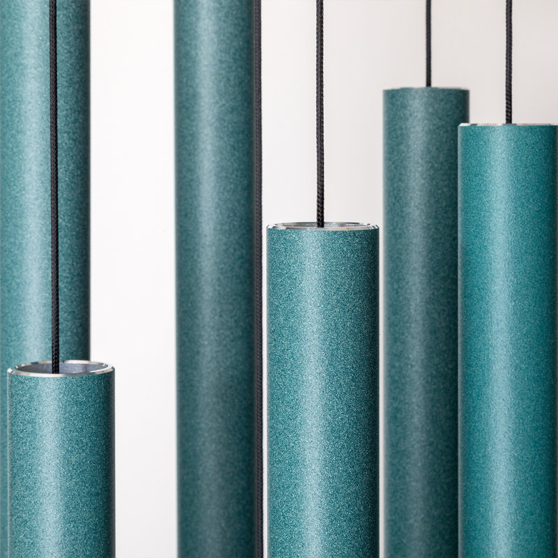 Patina Green Aluminum 44" Outdoor Wind Chime