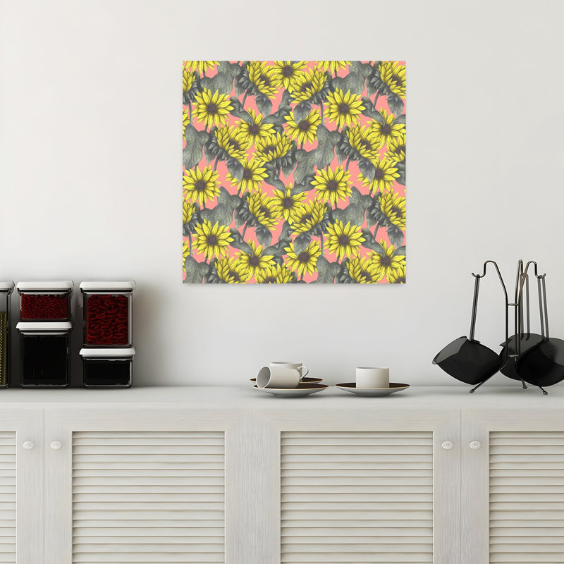 Art contemporain contemporain abstrait rétro, H 18 po x l 18 po