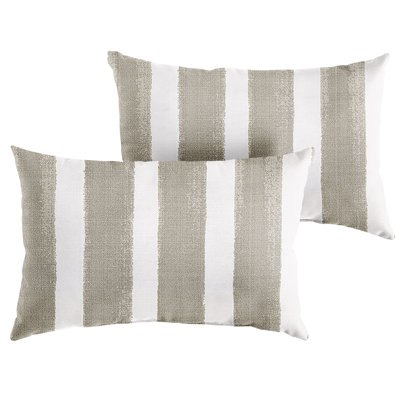 Outdoor Stripe Knife Edge Pillow