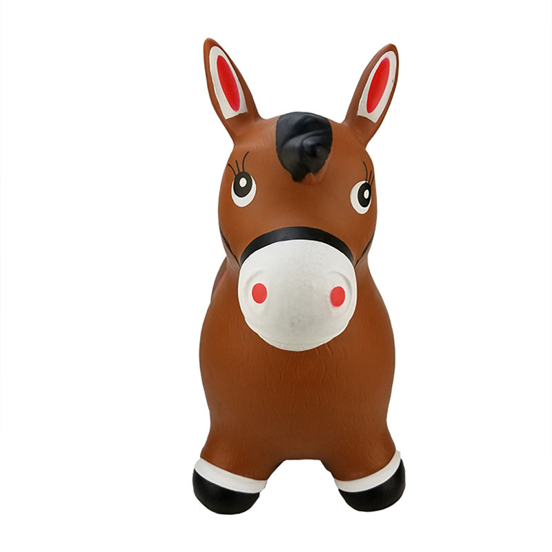 Trémie gonflable gonflable avec pompe BounceZiez, Cheval brun
