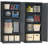 71"H Metal Garage Storage Cabinet, Black Tool Steel Locking Cabinet with Doors and 3 Shelves, Tall Cabinets for Garage Storage Systems Lockable File Cabinet for Home Office, Classroom/Pantry-1356511868
