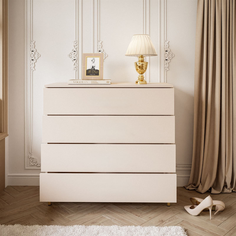 Abiyuwa Chest of Drawers, Matte Gold