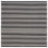 Annia Striped Machine Made Cotton Area Rug in Black/Ivory
