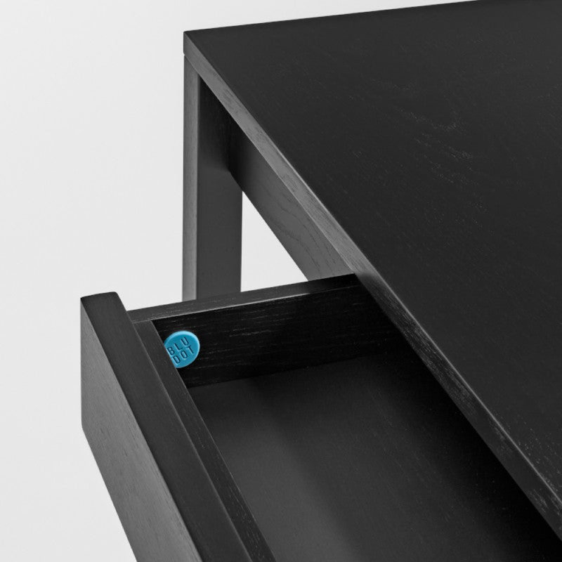 Open Plan Writing Desk, 30" H x 42" W x 20" D, White Oak