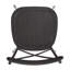 Deshandra 60" Finish Dining Set - 5-Piece, Black Dining Table And X-Cross Metal Chairs-35231453