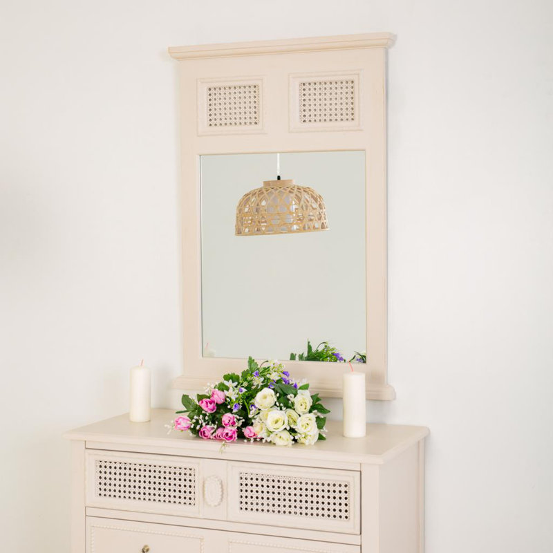 Aureliusz Wood Flat Wall Mirror