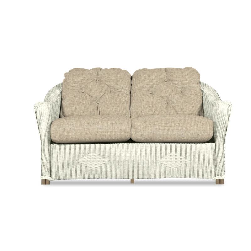 Reflections Outdoor 2 - Seat Loveseat, Sandberg Flax, Ivory