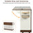 55.5 - Inch Kitchen Island With Drop Leaf, Sliding Barn Door, Adjustable Shelf, And Lockable Wheels For Dining Room Use Decor Convenience