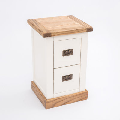 Pharsalia 35cm W Solid + Manufactured Wood Bedside Table