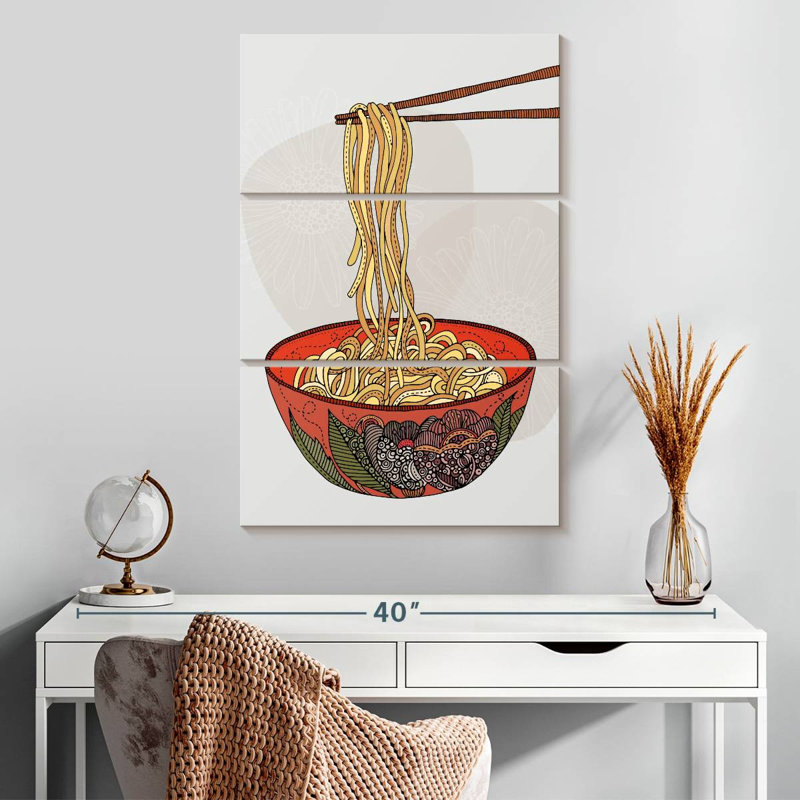 Yarlin Eat Some Noodles, H 32 po x l 20 po